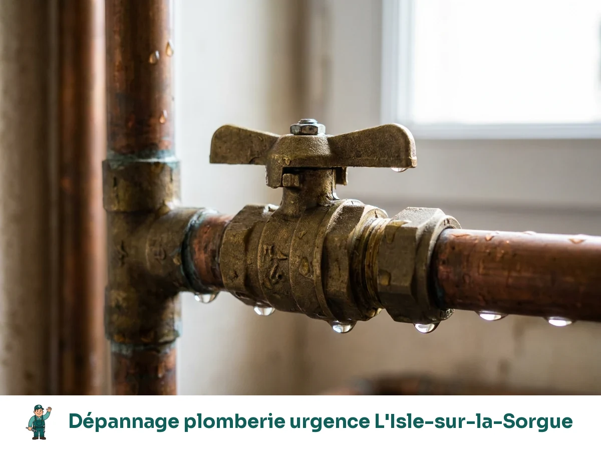 Dépannage plomberie urgence à L'Isle-sur-la-Sorgue