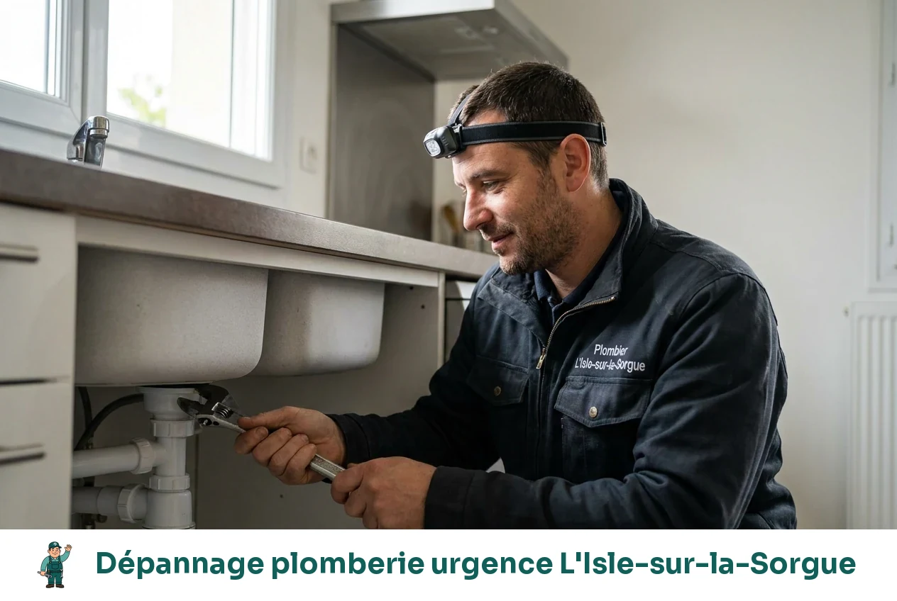 Dépannage plomberie urgence à L'Isle-sur-la-Sorgue