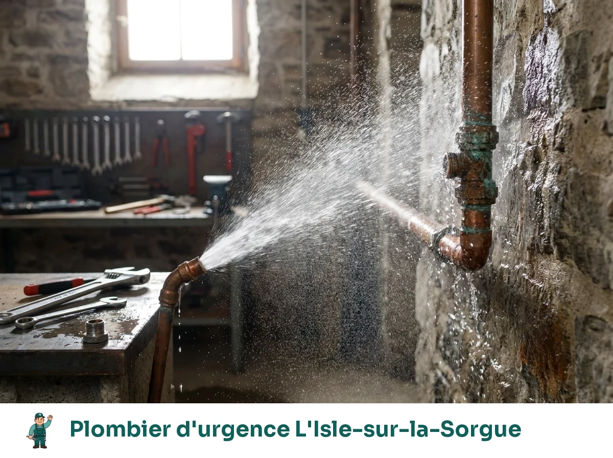 Plombier d'urgence à L'Isle-sur-la-Sorgue