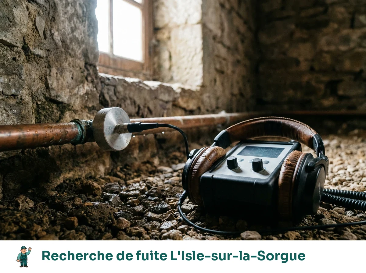 Recherche de fuite à L'Isle-sur-la-Sorgue