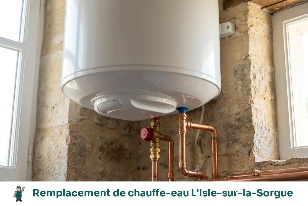 Remplacement de chauffe-eau à L'Isle-sur-la-Sorgue