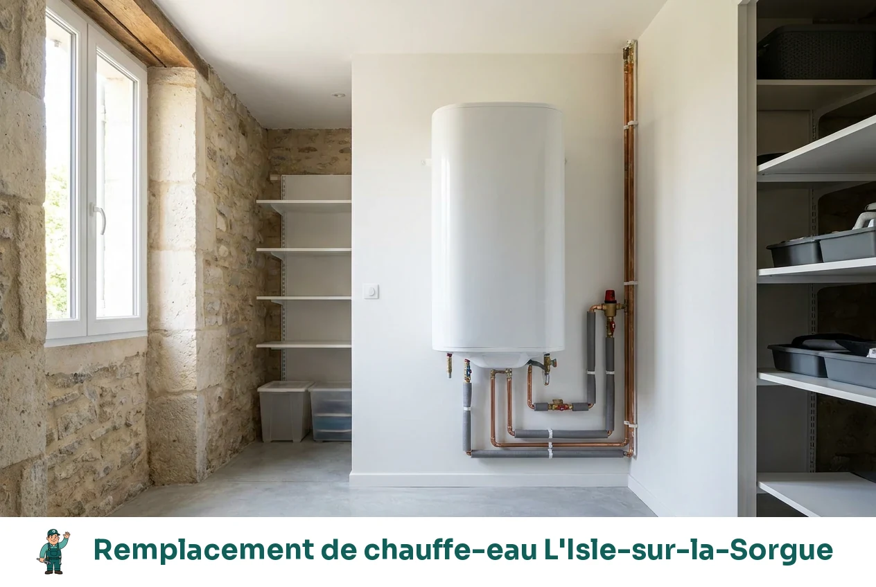 Remplacement de chauffe-eau à L'Isle-sur-la-Sorgue