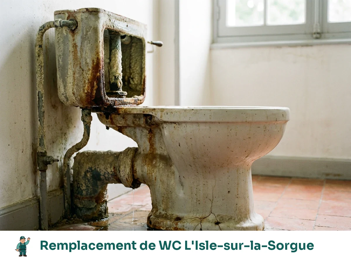 Remplacement de WC à L'Isle-sur-la-Sorgue