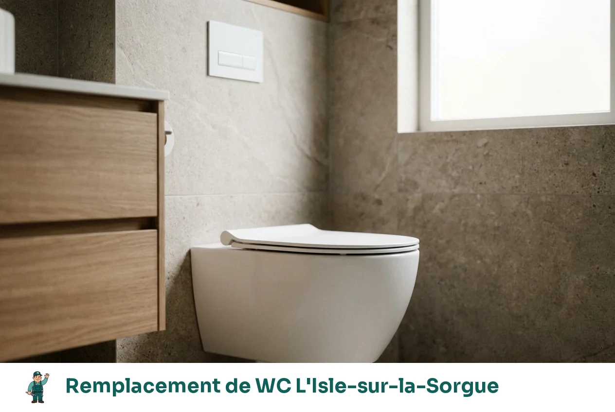 Remplacement de WC à L'Isle-sur-la-Sorgue