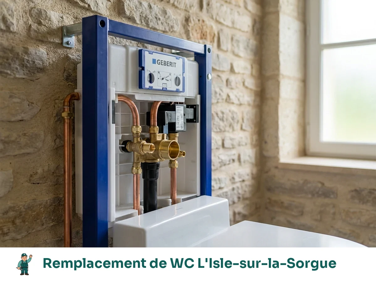 Remplacement de WC à L'Isle-sur-la-Sorgue